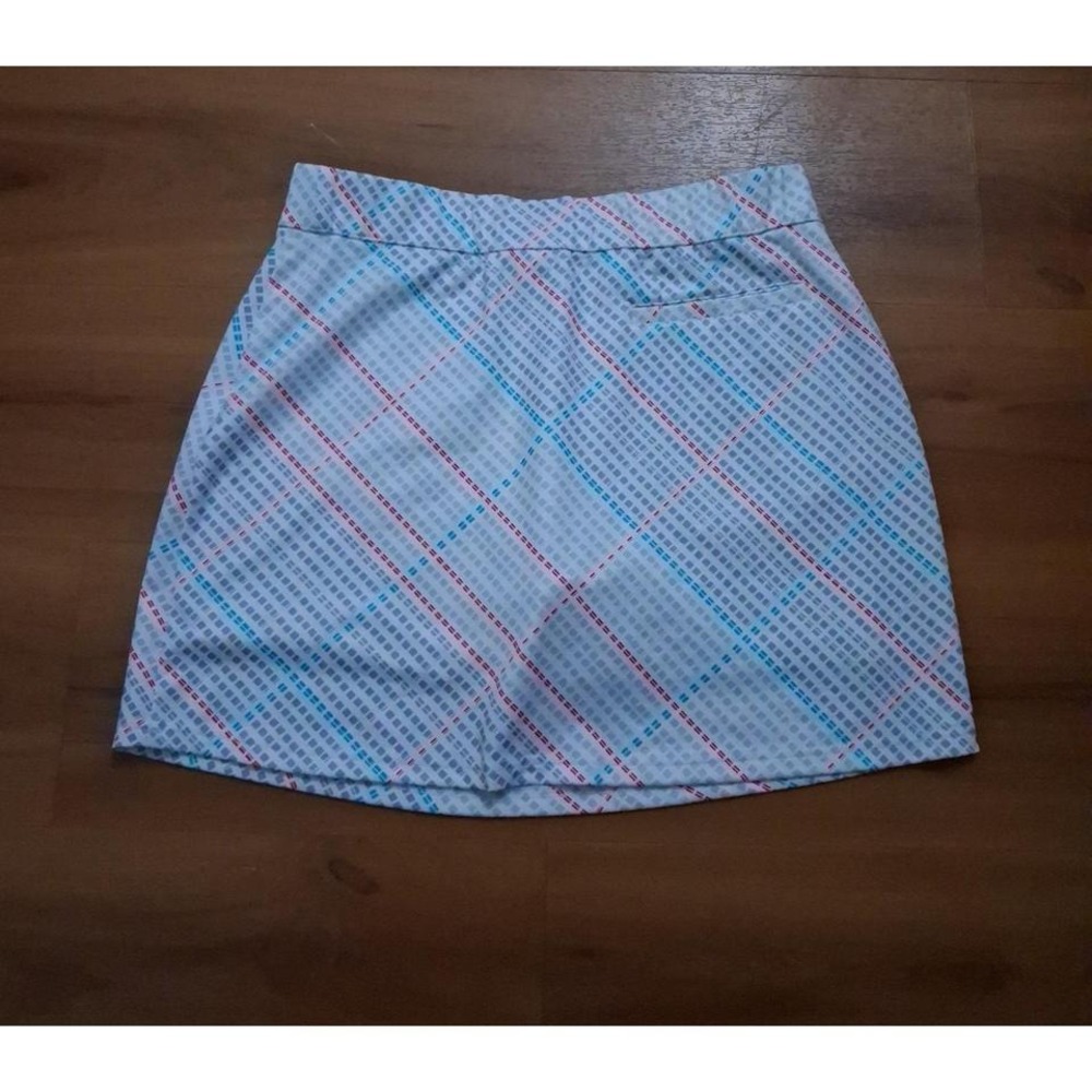 Womens Pebble Beach Geometrical Performance Active Gym Workout Athletic Skirt - Picture 2 of 7